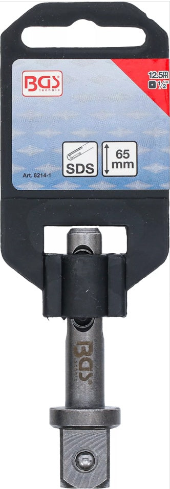 SOCKET ADAPTOR | 65 MM | SDS EXTERNAL SQUARE 12.5 MM (1/2") (8214-1)
