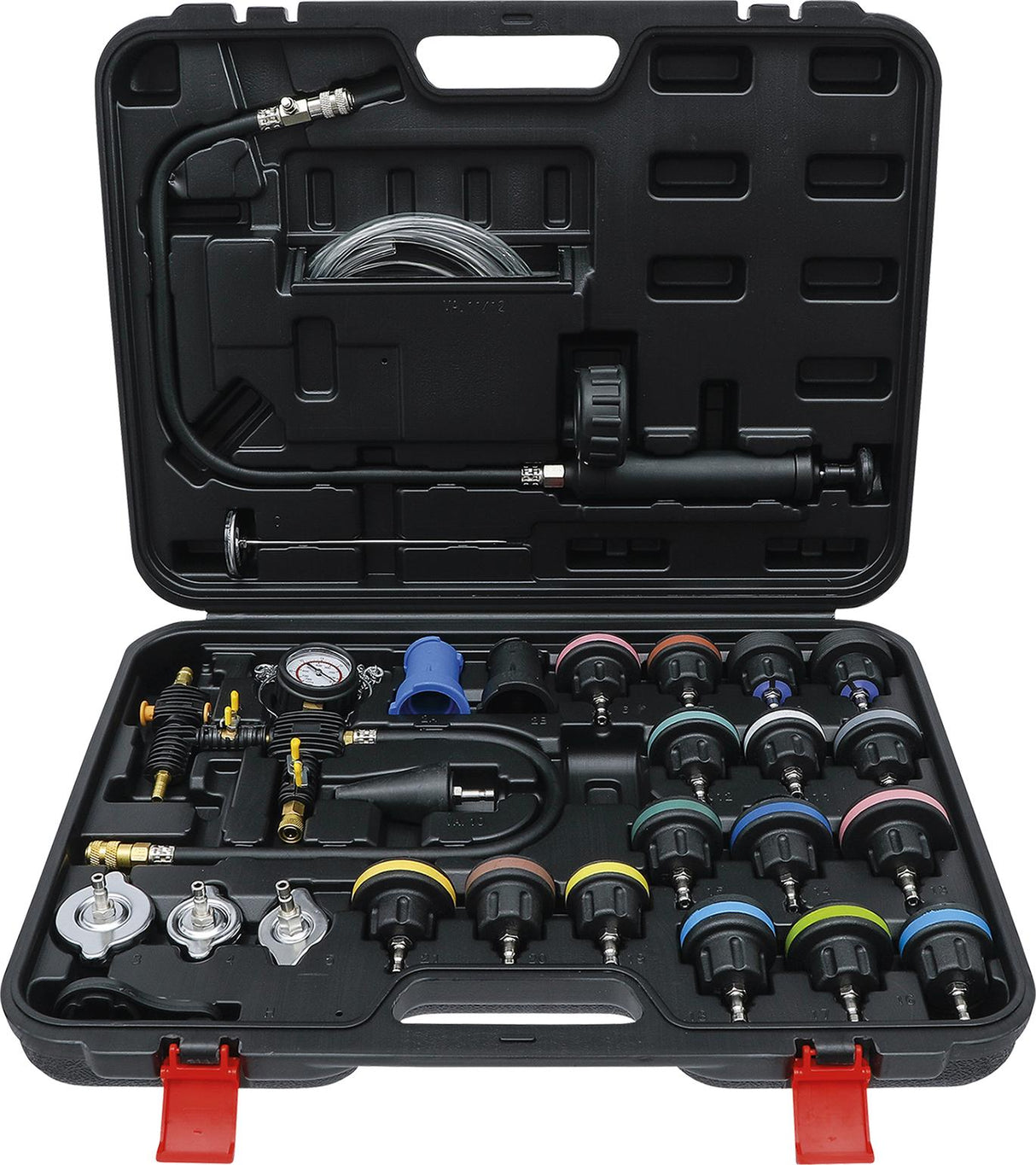 RADIATOR PRESSURE AND COOLING SYSTEM TESTER | 27 PCS. (98098)