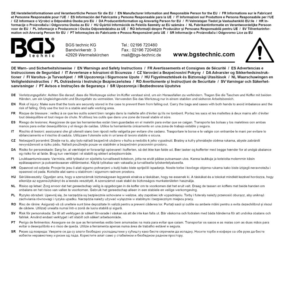 EMPTY CASE FOR BGS 5100 (5100-LEER)