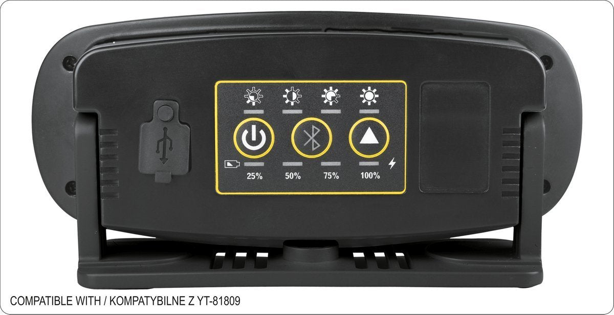 PORTABLE FLOODLIGHT,SPEAKER 2X15W 2000LM (YT-81808)