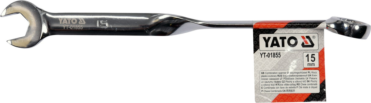 X HANDLE COMBINATION WRENCH 15MM (YT-01855)