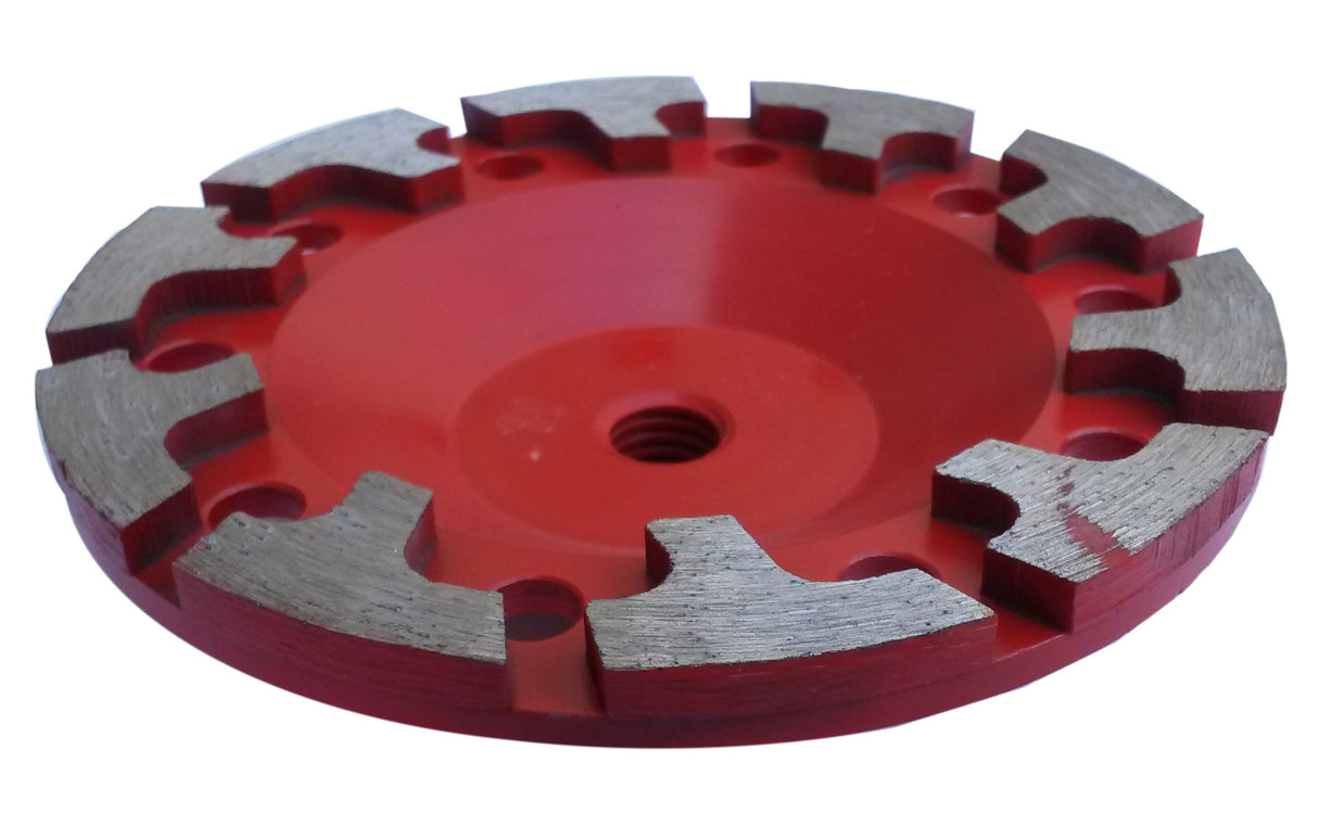 DIAMOND GRINDING DISC | PLATE TYPE | T-ROW | M14X125 MM (TF0125)