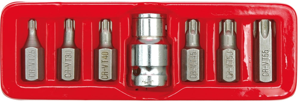 SCREWDRIVER BIT SET TORX T25-T55 7PCS (66570)