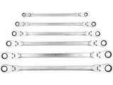 SET OF RATCHETING RING DOUBLE-ENDED LONG REVERSIBLE WRENCHES | WITH SWITCH | 8-19 MM | 6 PCS (YT-50390)