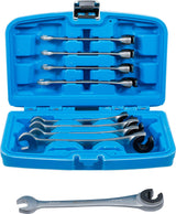 RATCHET COMBINATION WRENCH SET | OPEN | 8 - 17 MM | 9 PCS. (30849)
