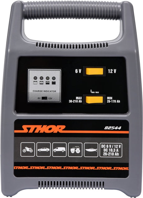 BATTERY CHARGER 6/12V 12A 210AH LED (82544)