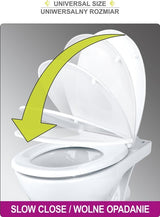TOILET SEAT 2IN1 PP-D SOFT CLOSE (75472)