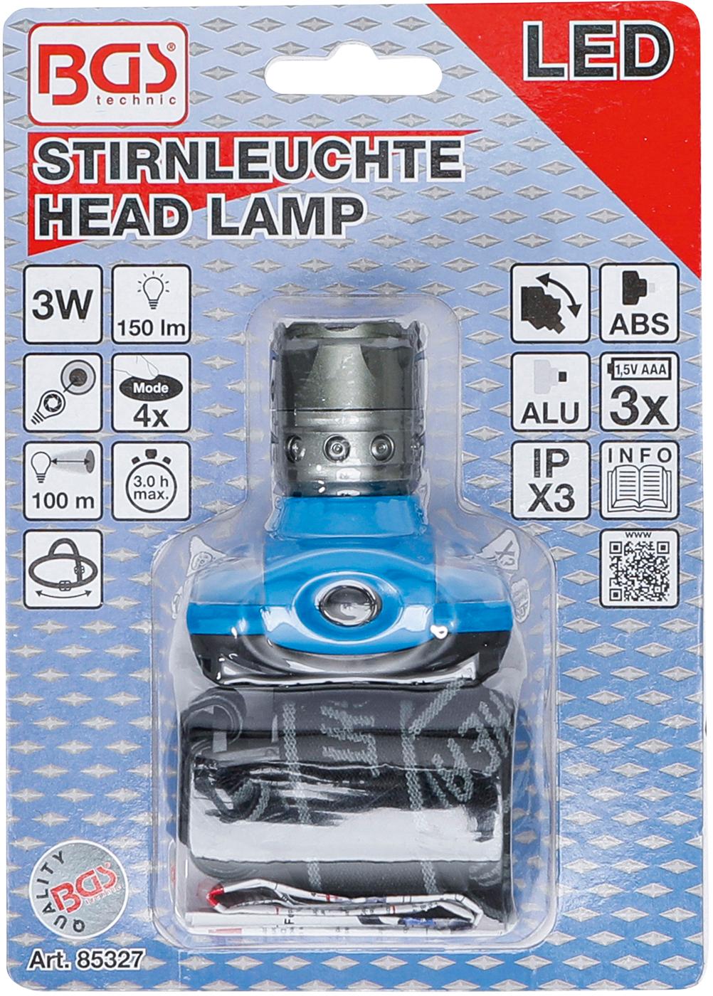 LED HEAD LAMP WITH FOCUS | 3 W (85327)