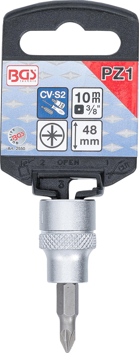 Ruuvikärki integroitu hylykseen | 10 mm (3/8") | Ristikko PZ1 (2550)