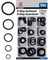 O-RING ASSORTMENT | Ø 5 - 20 MM | 50 PCS. (8131)