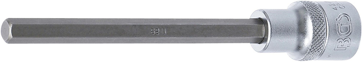 BIT SOCKET | LENGTH 140 MM | 12.5 MM (1/2") DRIVE | INTERNAL HEXAGON 8 MM (4272)