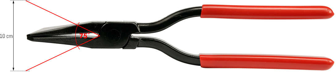 STRAIGHT PLIERS 280MM 180° CUT (YT-5415)