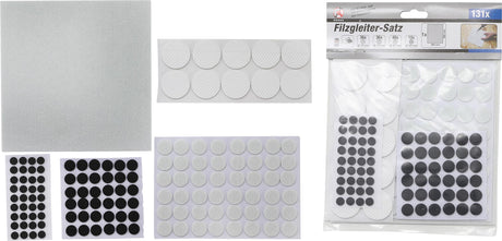 FELT PAD SET | SELF-ADHESIVE | 131 PCS. (80865)