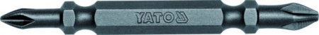 BIT CROSS DOUBLE-ENDED 1/4"X65 MM, SIZE PH1-PH2, S2 50 PCS. (YT-7883)