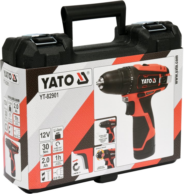 DRILL DRIVER 12V 30NM BMC - 2AH (YT-82901)