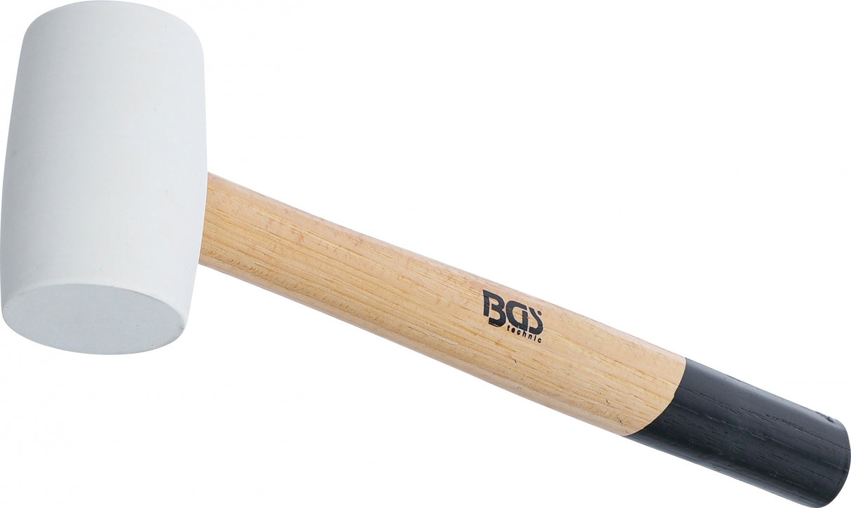 RUBBER MALLET | HICKORY HANDLE | WHITE HEAD | Ø 48 MM | 250 G (70138)