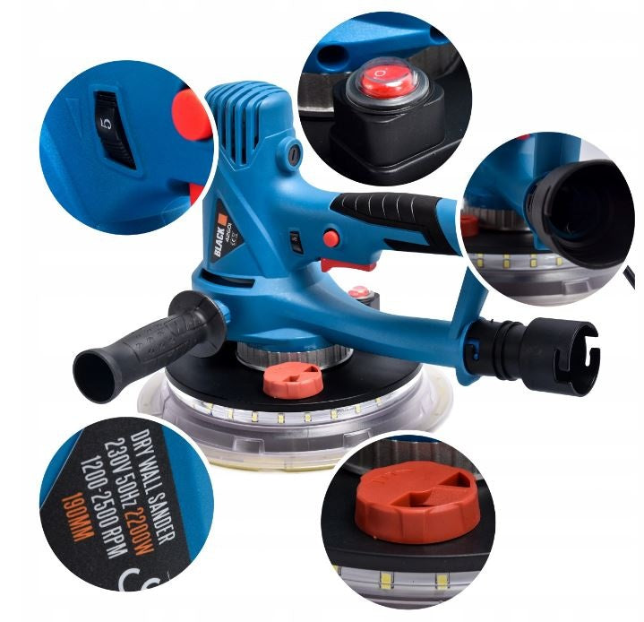 WALL / CEILING SANDER | WITH LED | 225 MM (H42601)