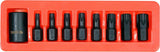 9PCS 1/2"DR  IMPACT TORX  BIT & HOLDER (YT-10664)