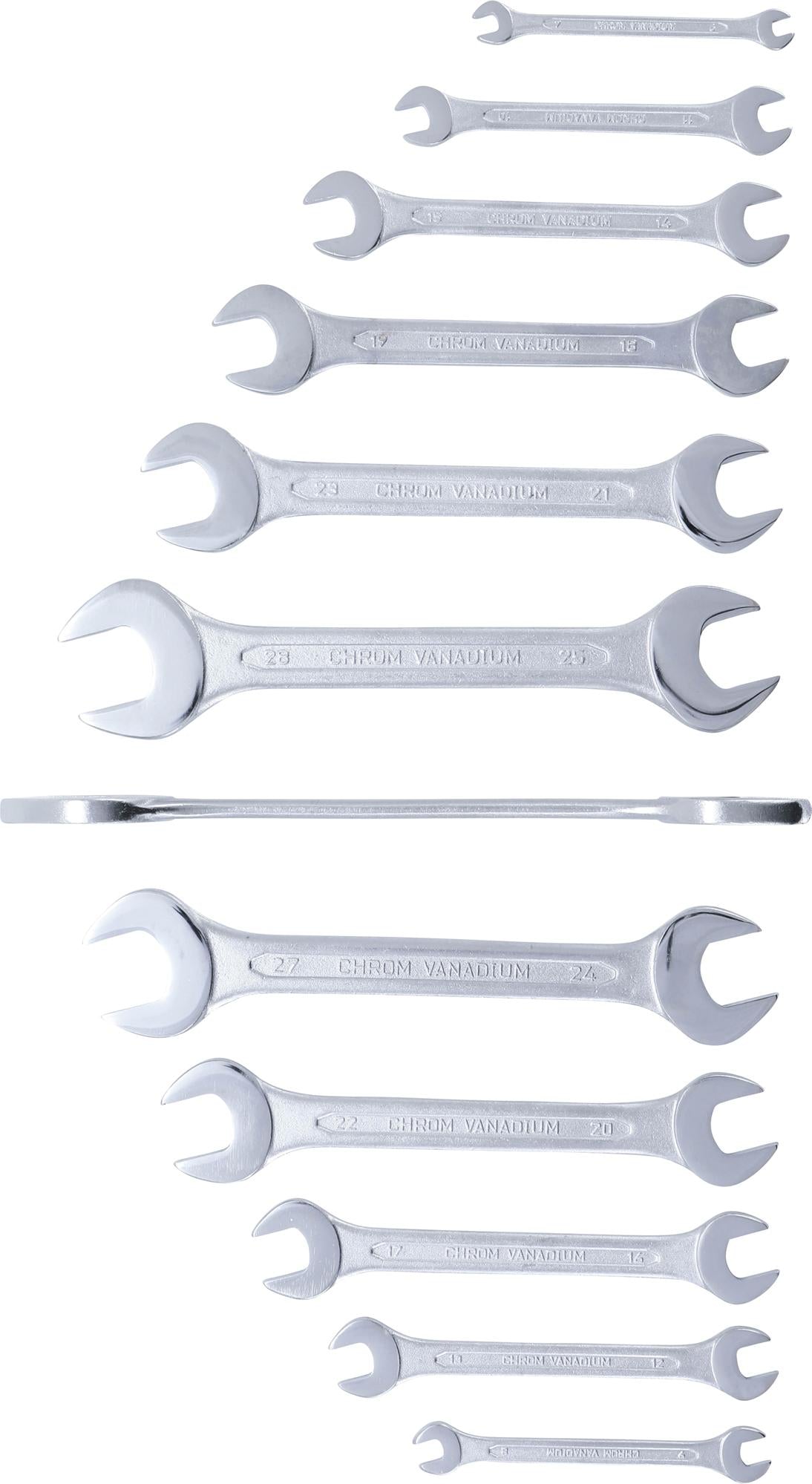 DOUBLE OPEN END SPANNER SET | 6 X 7 - 30 X 32 MM | 12 PCS. (1184)
