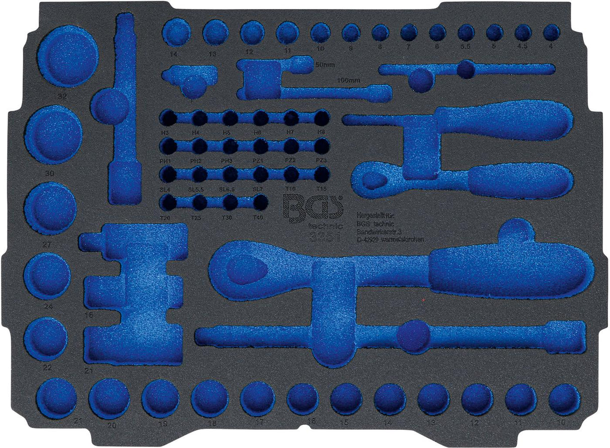 FOAM TRAY FOR BGS BOXSYS1 & 2 | EMPTY | FOR BGS 3351 (3351-1)