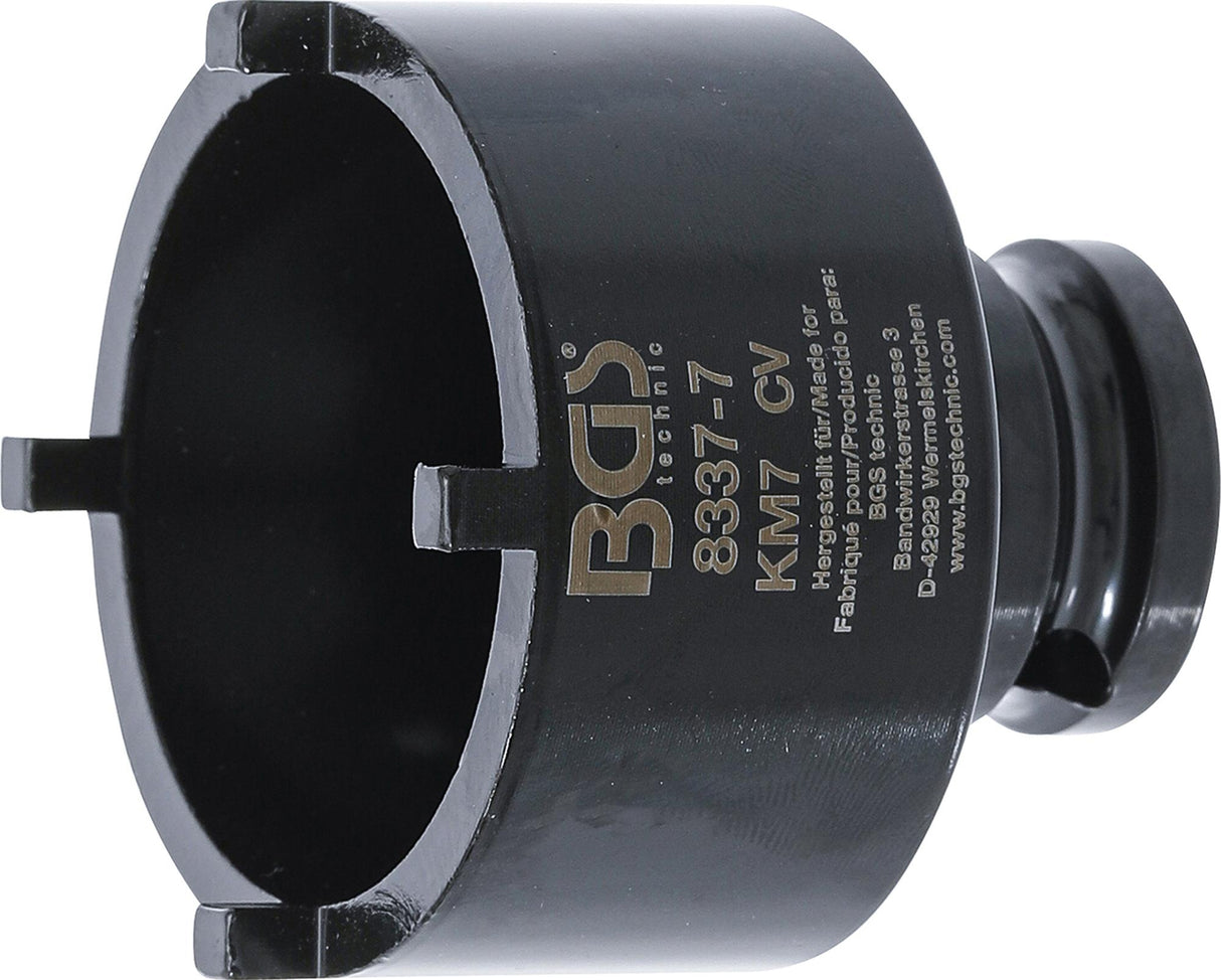 GROOVE NUT SOCKET | EXTERNAL TOOTH | KM7 (8337-7)