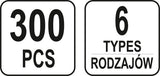 TRIM CLIPS ASSORTMENT OPEL 300 PCS (YT-06652)