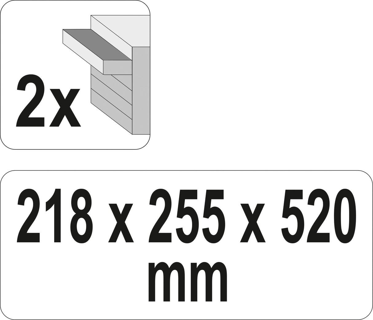 TOOL BOX 2 DRAWERS (YT-08872)