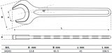 SINGLE OPEN END SPANNER | DIN 894 | 41 MM (34241)