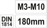 TAP WRENCH M3-M10 (YT-2996)