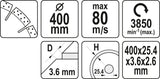 DIAMOND DISC FOR CONCRETE 400X25,4MM (YT-60004)