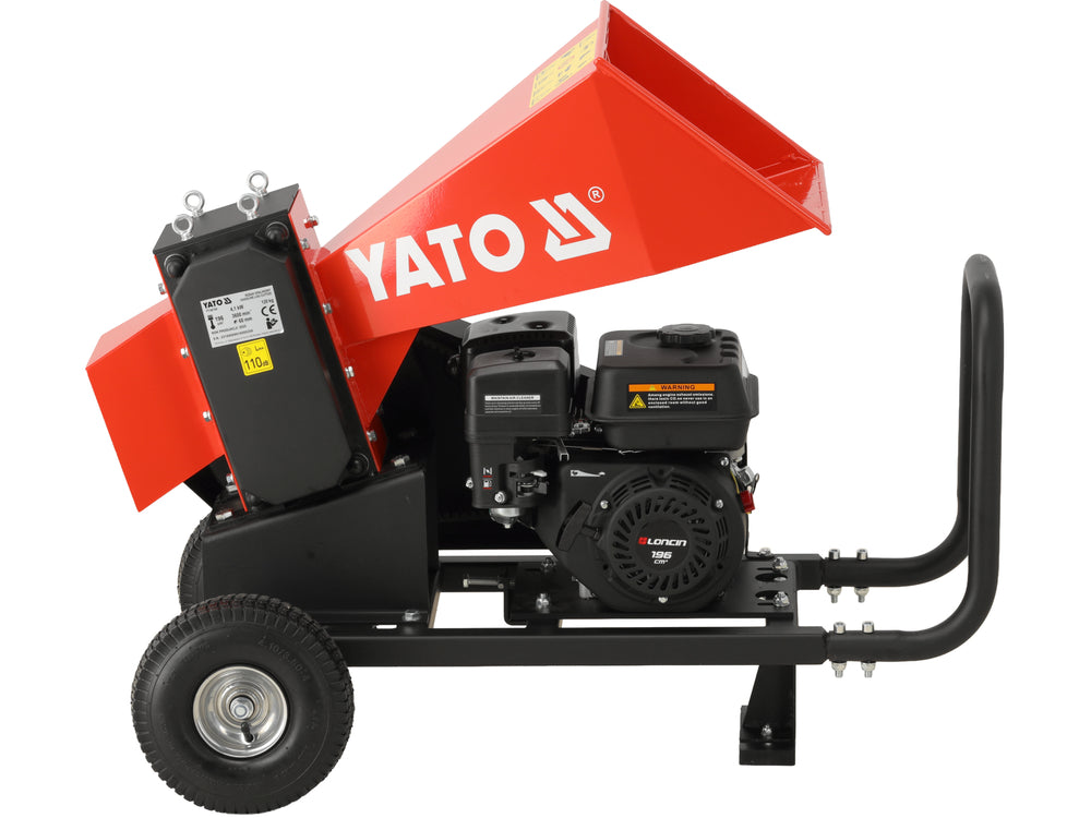 PETROL BRANCH, WOOD CHIPPER | DIAMETER 60 MM | 4.1 KW | 196 CM3 (YT-86160)