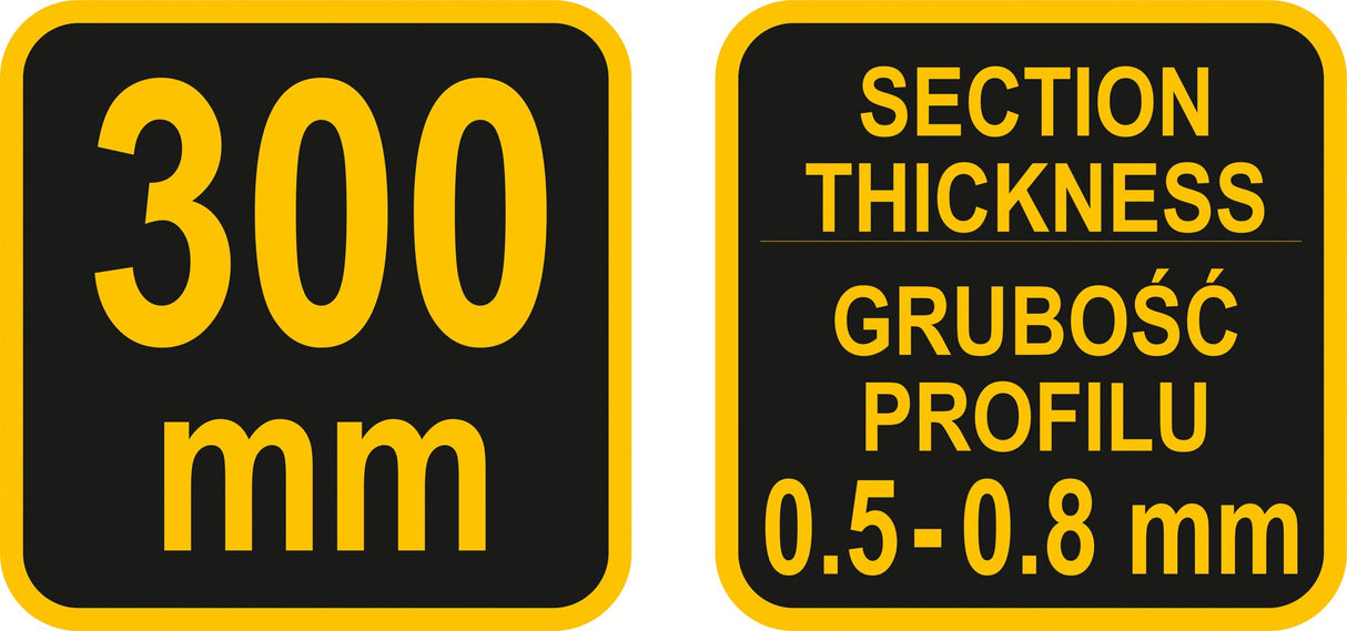 CRIMPING PLIERS FOR PROFILES | 300 MM (04301)