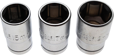 Hylsysarja | 12,5 mm (1/2") | 15 - 17 - 19 mm | 3 kpl (15125)