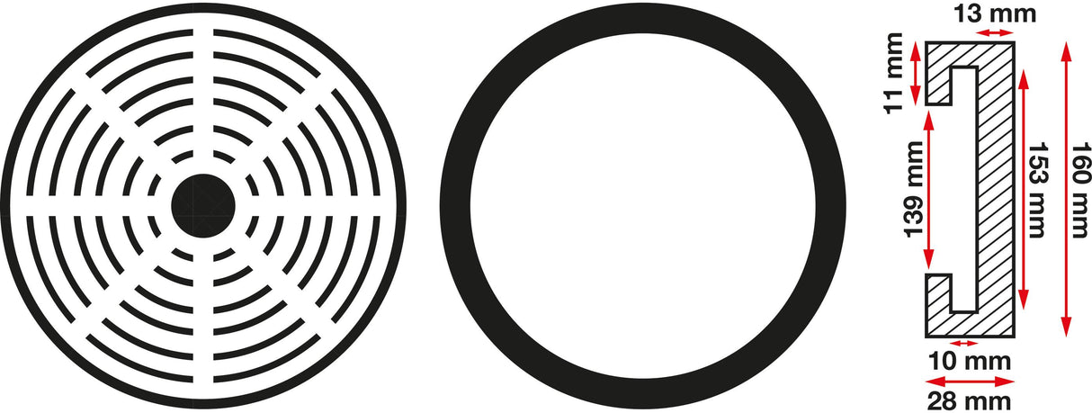 RUBBER PAD | FOR AUTO LIFTS | Ø 160 MM (6475)