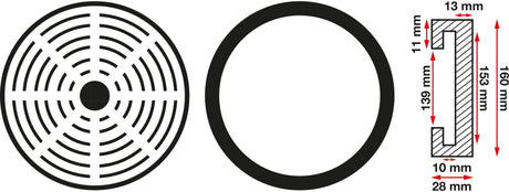RUBBER PAD | FOR AUTO LIFTS | Ø 160 MM (6475)