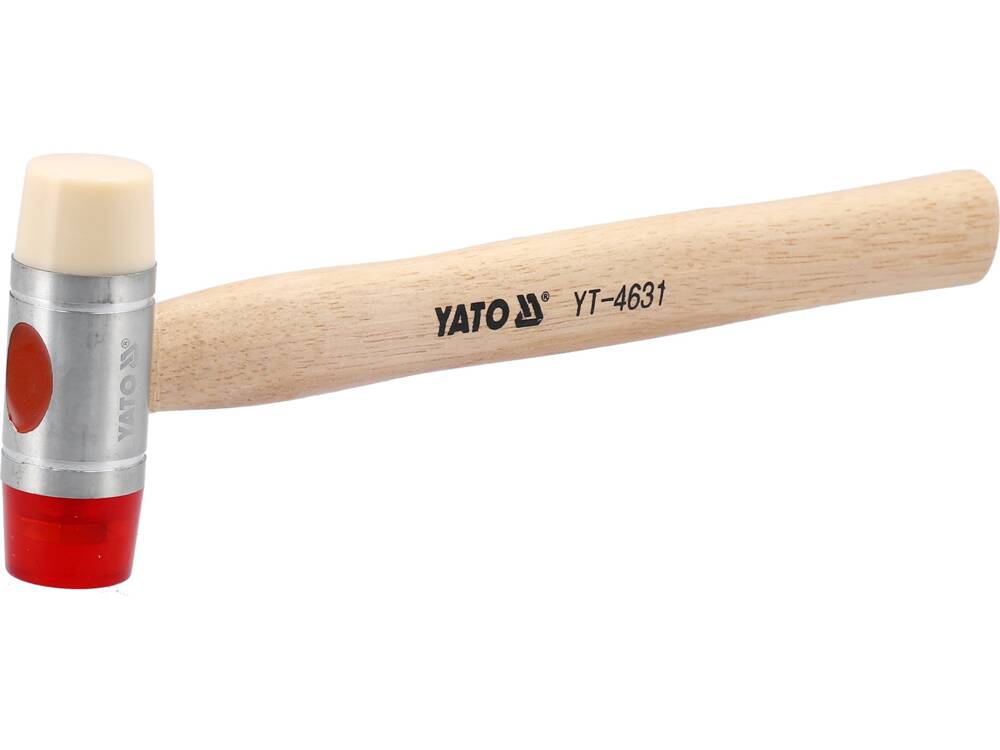 PU & NYLON HEADS MALLET W.WOOD.HANDLE 28 (YT-4631)