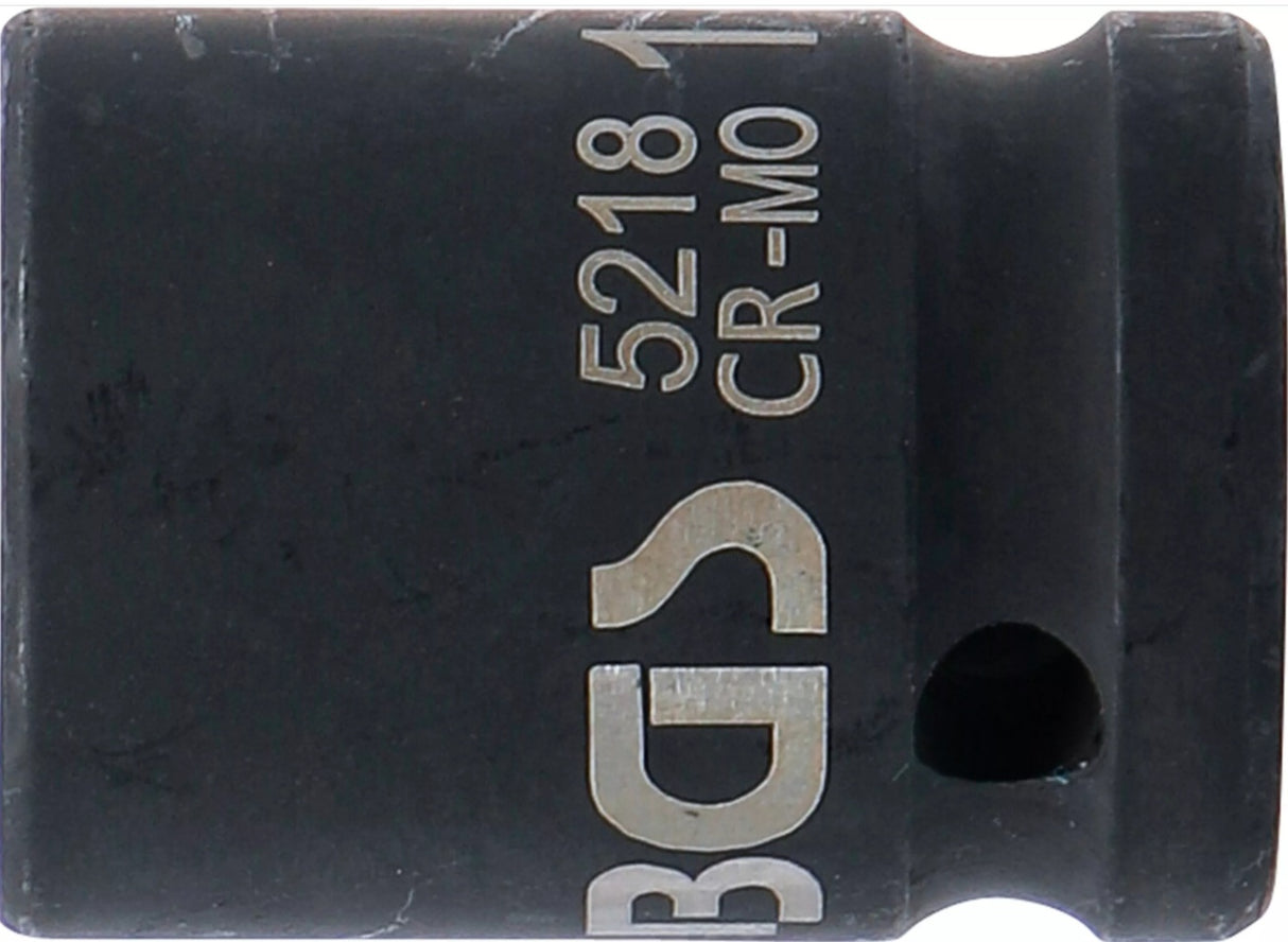 IMPACT SOCKET, HEXAGON | 12.5 MM (1/2") DRIVE | 18 MM (5218)