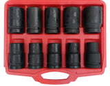 LONG IMPACT SOCKETS HEX | 25 MM (1") | 17 - 41 MM | 10 PCS. (ES-5826)