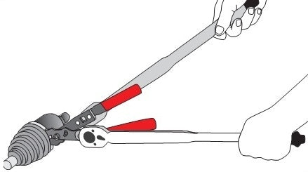 EAR-TYPE CLAMP PLIERS WITH 1/2" SOCKETS (8359V)