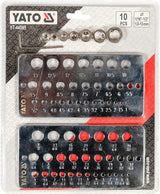 10 PCS. DRILL GUAGE & DEPTH STOP SET (YT-44095)