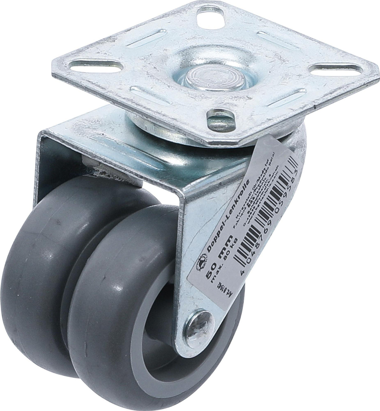 DOUBLE-SWIVEL-CASTOR, STEERABLE | Ø 50 MM (81942)