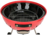 CHARCOAL BBQ, ROUNDED, 54CM RED (YG-20304)