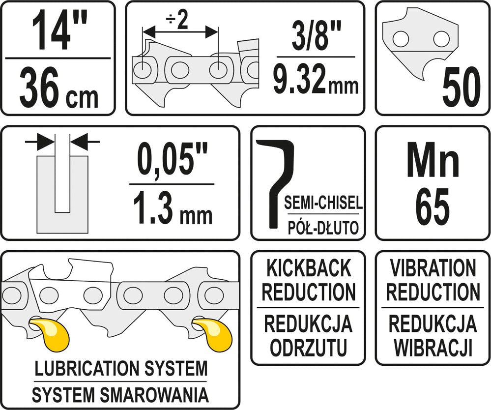 CHAIN 14" 3/8" (YT-84950)