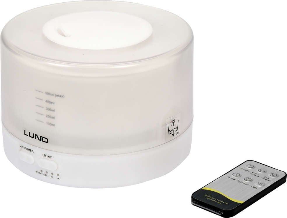 AROMA DIFFUSER 500ML, WHITE, REMOTE (66904)
