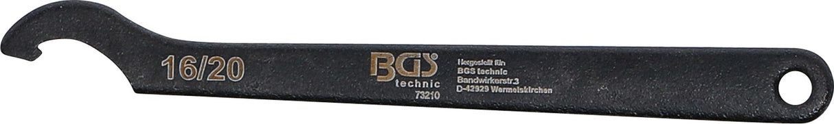 HOOK WRENCH WITH NOSE | 16 - 20 MM (73210)