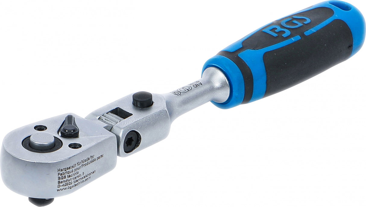 FLEXIBLE RATCHET | WITH LOCKING POSITION | 6.3 MM (1/4") | 165 MM (25130)