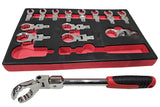 SET OF INSERTED FLEX WRENCHES | FOR BRAKE HOSES | 9 - 24 MM | 15 PCS. (FNW15S)