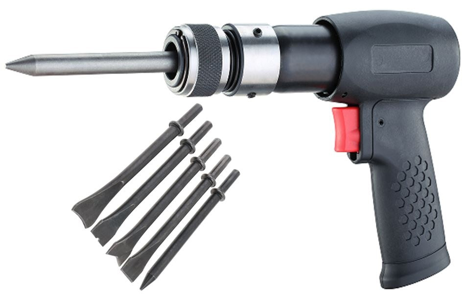 PNEUMATIC HAMMER WITH 190 MM CHISEL SET | 7 PCS. (AH190)