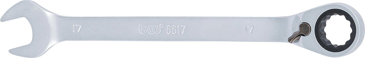 RATCHET COMBINATION WRENCH | REVERSIBLE | 17 MM (6617)