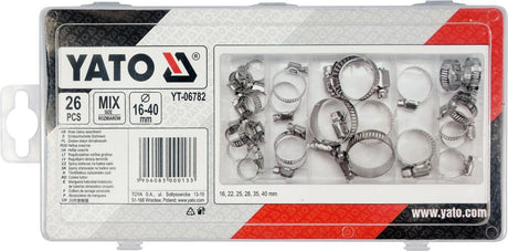 26 PCS HOSE CLAMP ASSORTMENT (YT-06782)